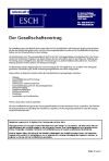 Die Gesellschaftsgründung - Der Gesellschaftsvertrag