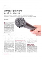 Befragung ist nicht gleich Befragung