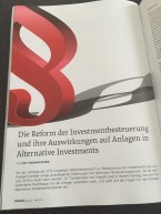 Die Reform der Investmentbesteuerung und ihre Auswirkungen auf Anlagen in Alternative Investments