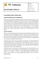 Impressumspflicht für Social Networks