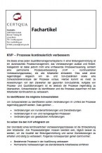 KVP – Prozesse kontinuierlich verbessern