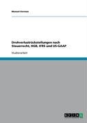 Drohverlustrückstellungen nach Steuerrecht, HGB, IFRS und US-GAAP