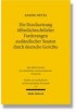 Die Durchsetzung öffentlichrechtlicher Forderungen ausländischer Staaten durch deutsche Gerichte