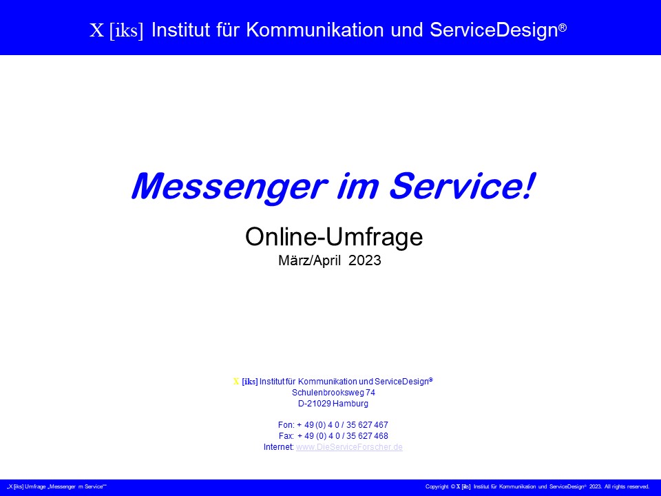 Cover zu Messenger im Service